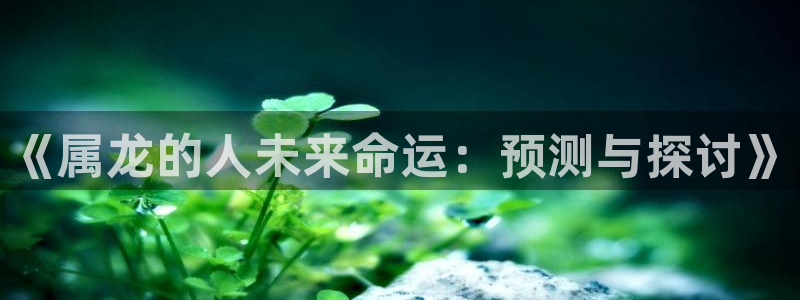 伟德国际1946k：《属龙的人未来命运：预测与探讨》