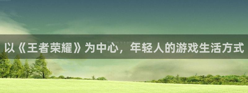 伟德国际19462代理注册：以《王者荣耀》为中心，年轻人的游戏生活方式