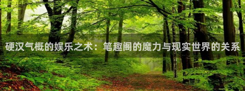 伟德国际1946集团官网：硬汉气概的娱乐之术：笔趣阁的魔力与现实世界的关系