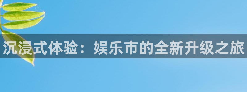 伟德国际1946官网入口：沉浸式体验：娱乐市的全新升级之旅