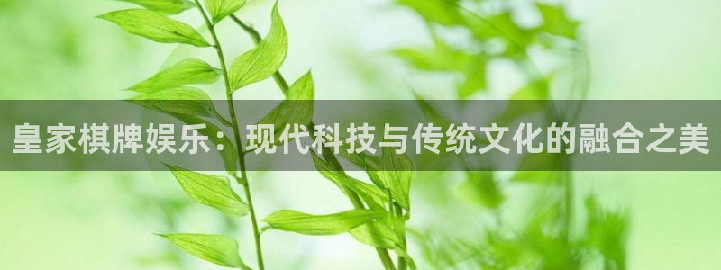 伟德国际1946k：皇家棋牌娱乐：现代科技与传统文化的融合之美